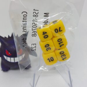 Würfel Set Schadenspunkte in gelb